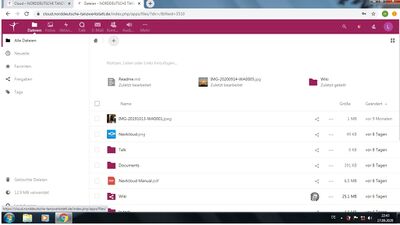 Alle Dateien- Screenshot Browser