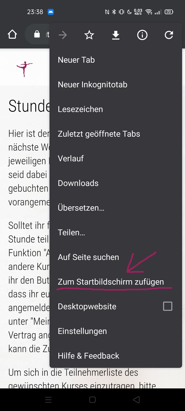 Registrieren eines Accounts auf dem Desktop